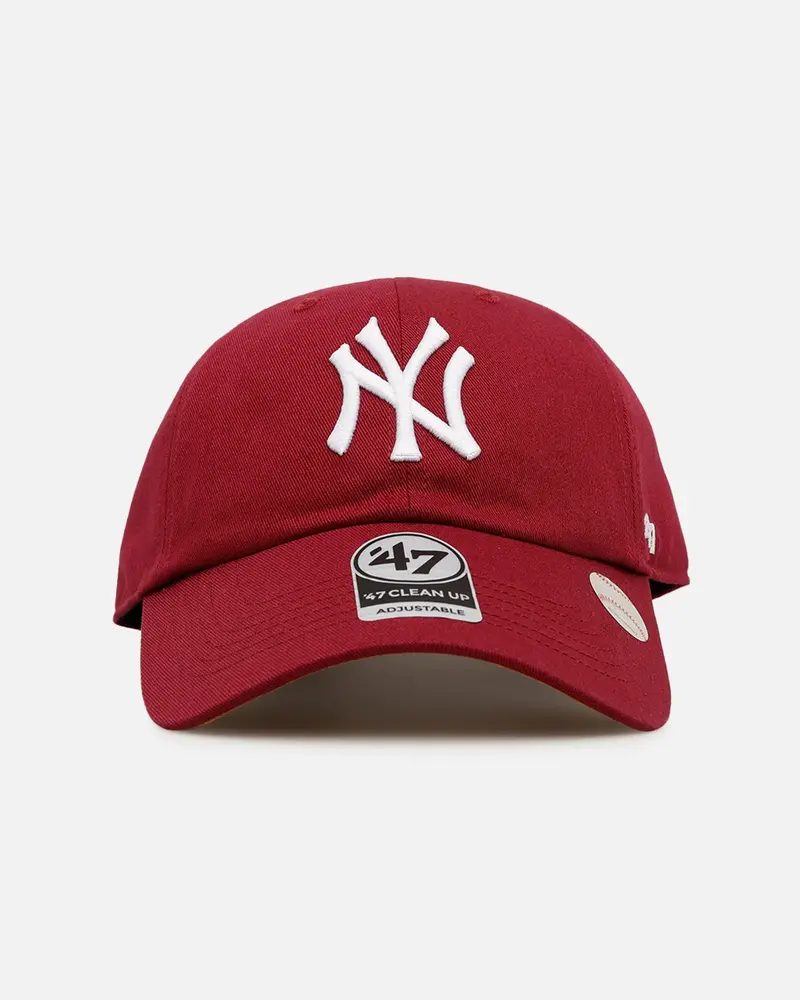 47 Brand New York Yankees 'Yankees Color Wheel' Suede Undervisor 47 Clean Up Strapback Cardinal 1