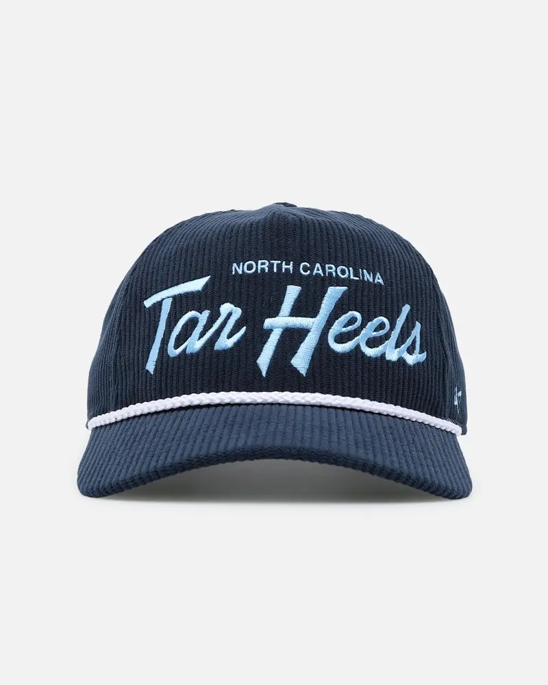 47 Brand North Carolina Tar Heels 'Ncaa Corduroy Team Script' Corduroy Crossrope 47 Hitch Snapback Montego 1