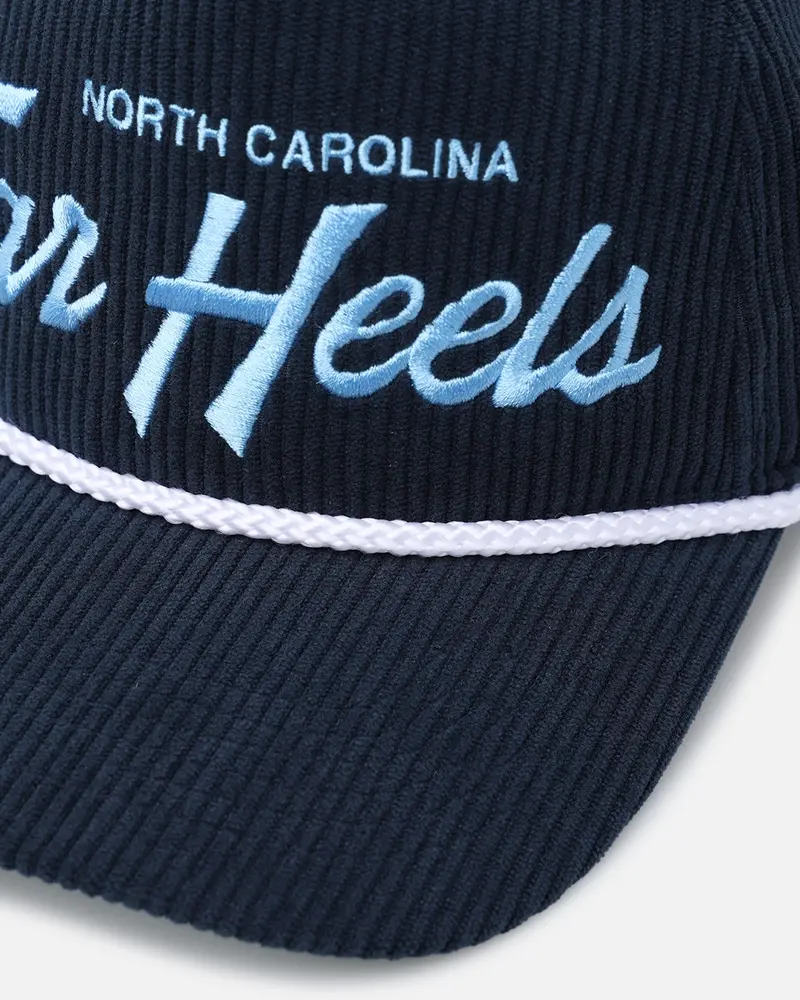 47 Brand North Carolina Tar Heels 'Ncaa Corduroy Team Script' Corduroy Crossrope 47 Hitch Snapback Montego 2