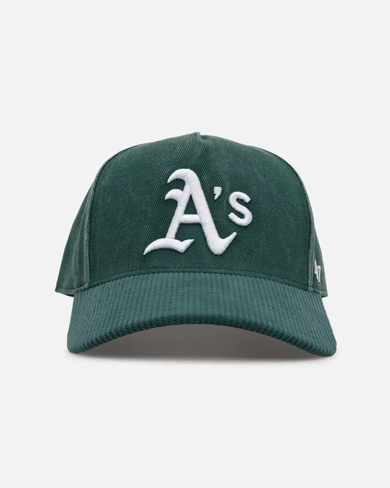 47 Brand Oakland Athletics 'Apollo Cord Dark Green' 47 Offside Snapback Dark Green 1
