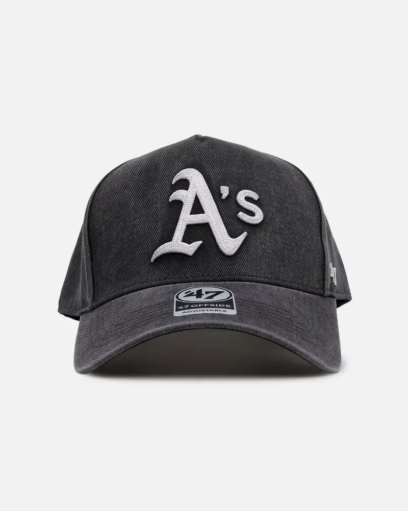 47 Brand Oakland Athletics 'Washed Black' Offside Dt Snapback Washed Black 1