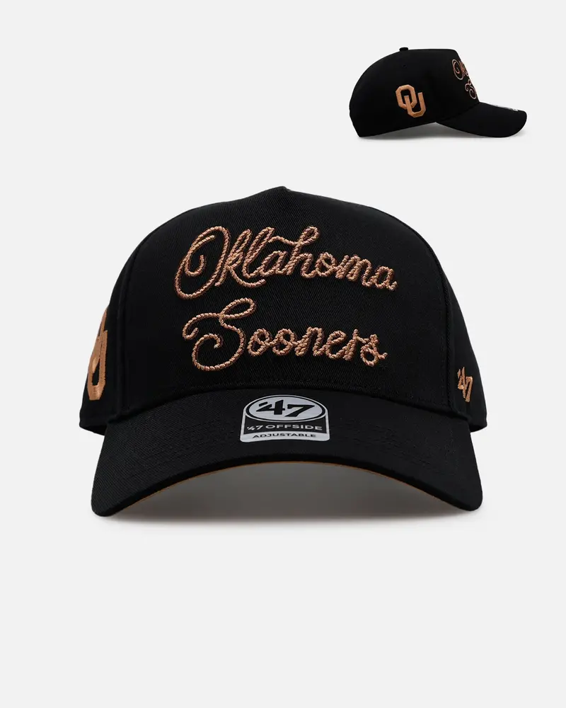 47 Brand Oklahoma Sooners 'Round Em Up' '47 Offside Snapback Black 1