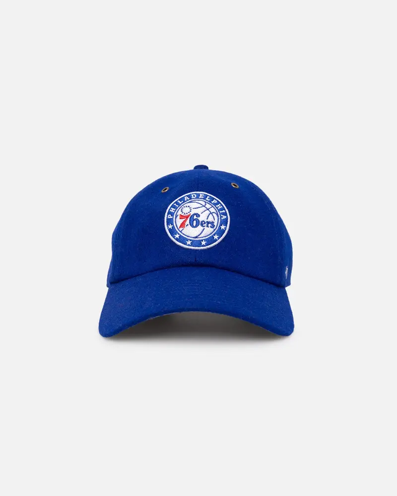 47 Brand Philadelphia 76Ers Wooly Clean Up Strapback Royal 1