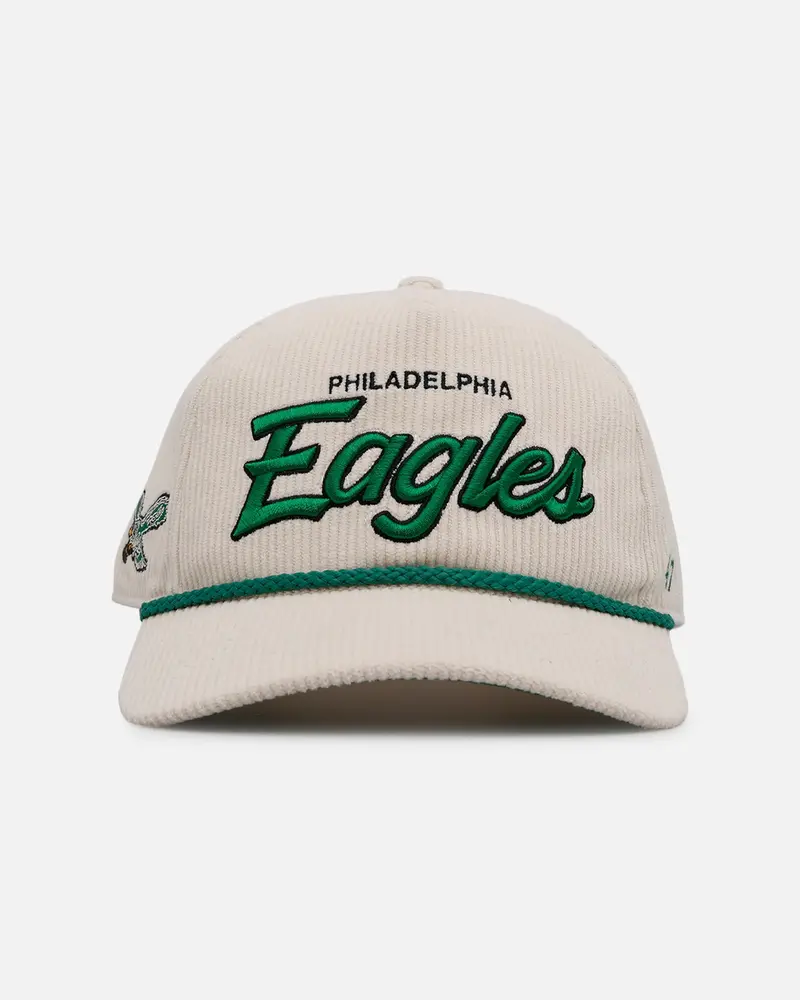 47 Brand Philadelphia Eagles 'Natural Script' Premium Hitch Corduroy Snapback Natural 1