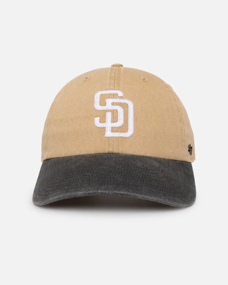 47 Brand San Diego Padres 47 Clean Up Strapback Khaki 1