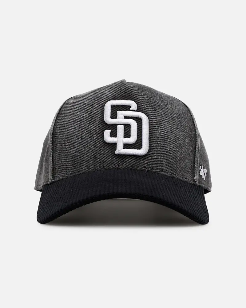 47 Brand San Diego Padres 'Apollo Corduroy' Offside Dt Snapback Black 1
