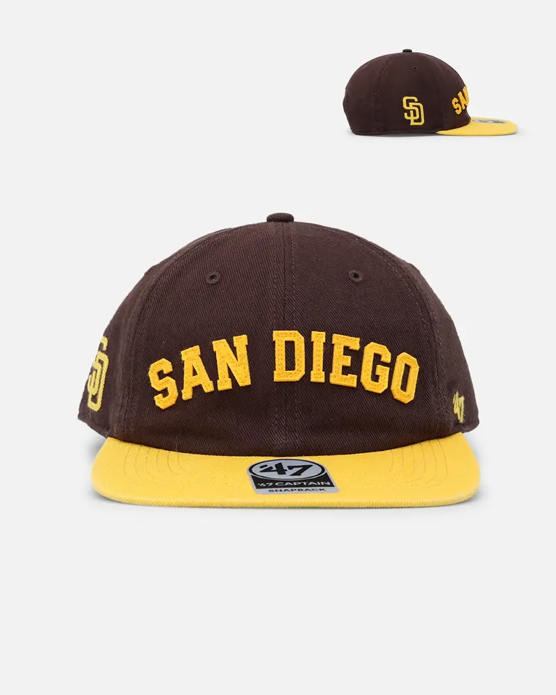 47 Brand San Diego Padres 'Legacy 47 Captain Rl' Club Legacy '47 Captain Snapback Brown 1