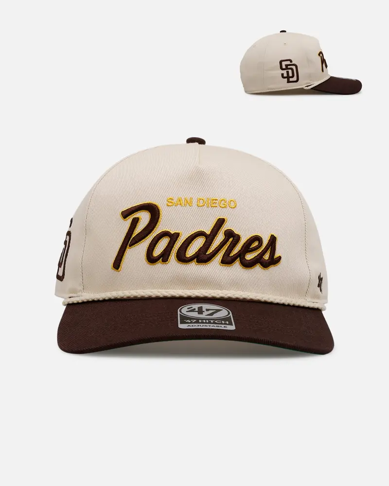 47 Brand San Diego Padres 'Mlb Opening Day' Script Hitch Snapback Natural 1