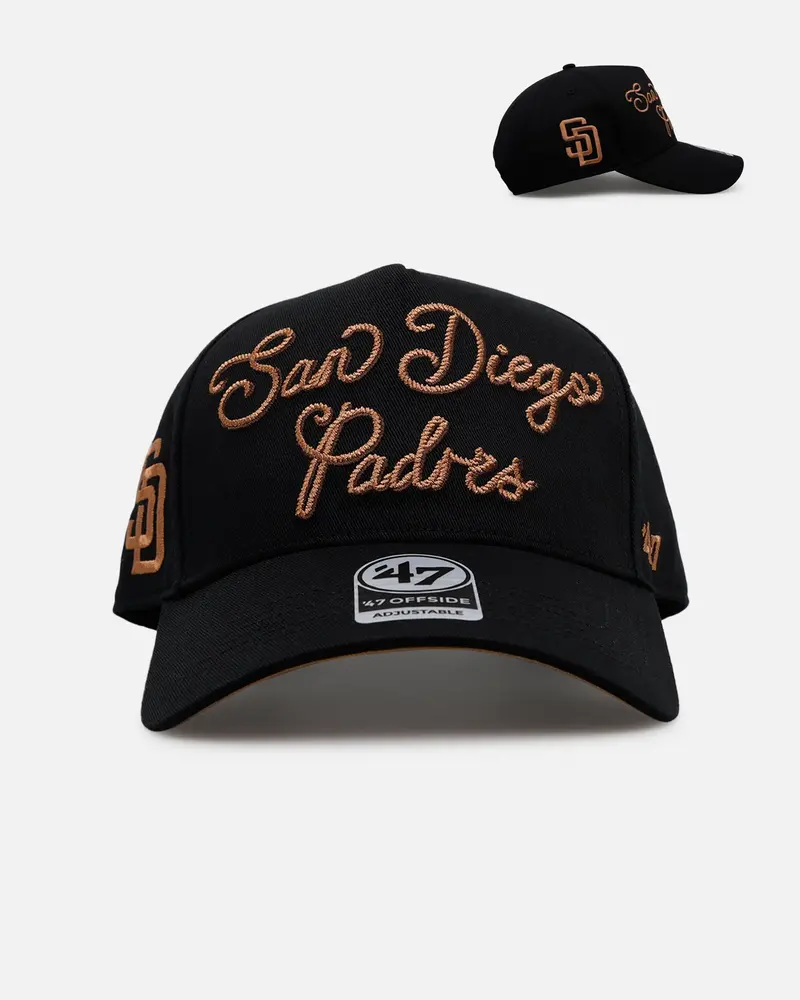 47 Brand San Diego Padres 'Round Em Up' '47 Offside Snapback Black 1