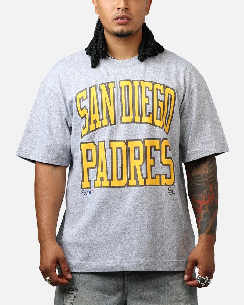 47 Brand San Diego Padres Stack T-Shirt Grey 1