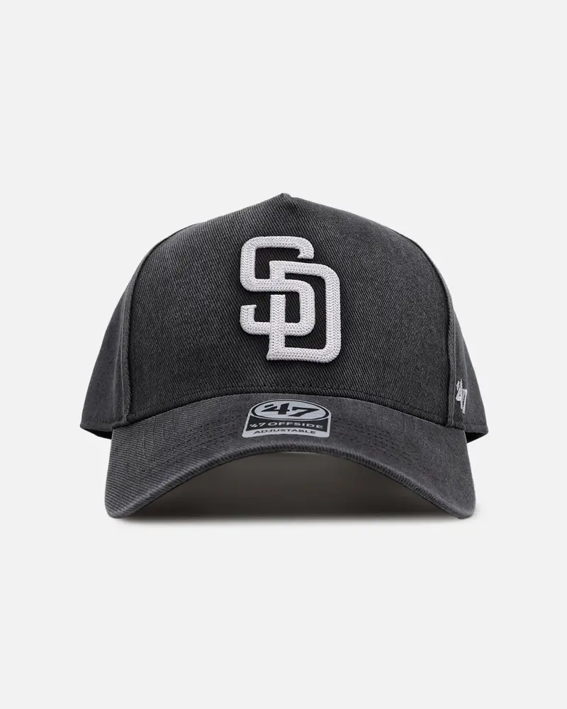 47 Brand San Diego Padres 'Washed Black' Offside Dt Snapback Washed Black 1