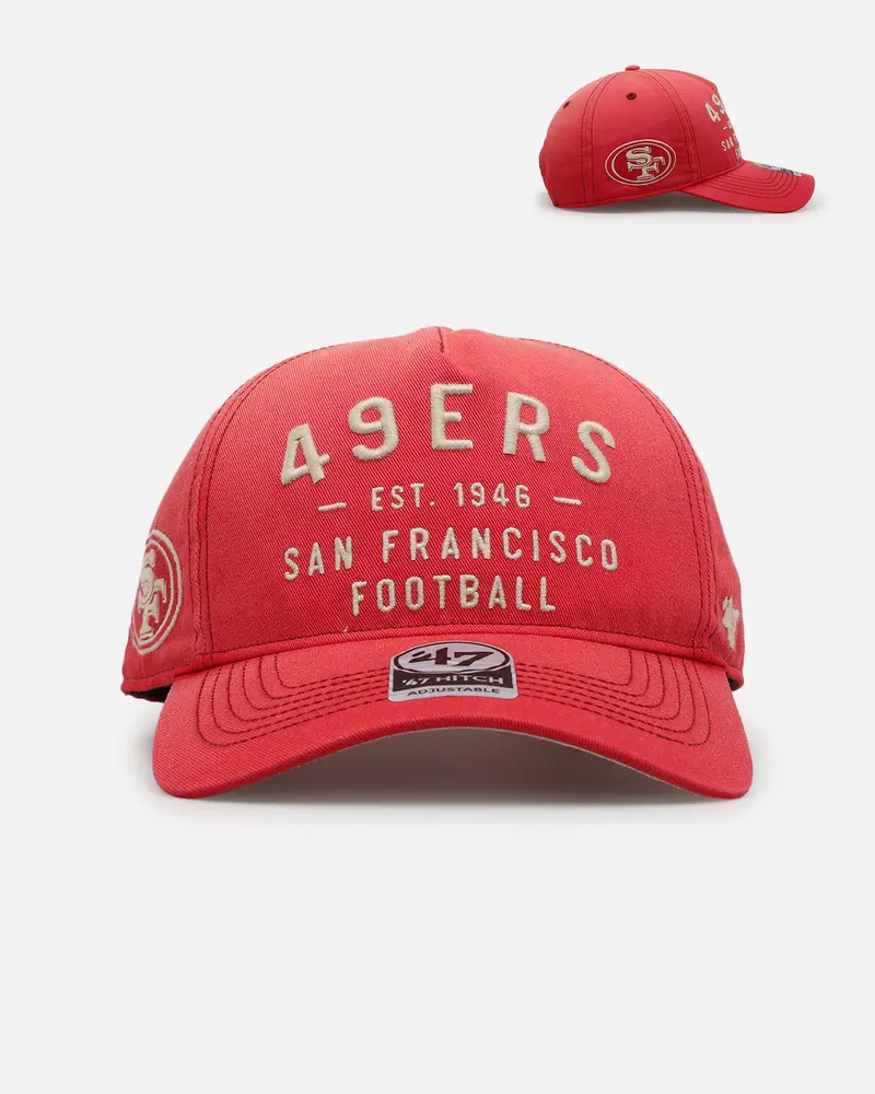 47 Brand San Francisco 49Ers 'Dusted Hitch' 47 Hitch Snapback Red 1