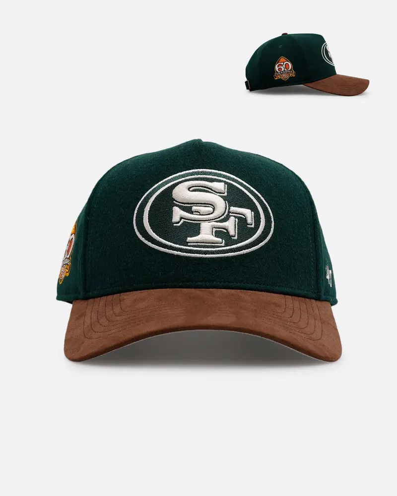47 Brand San Francisco 49Ers 'Fall Leaves' Clean Up Strapback Green/Brown 1