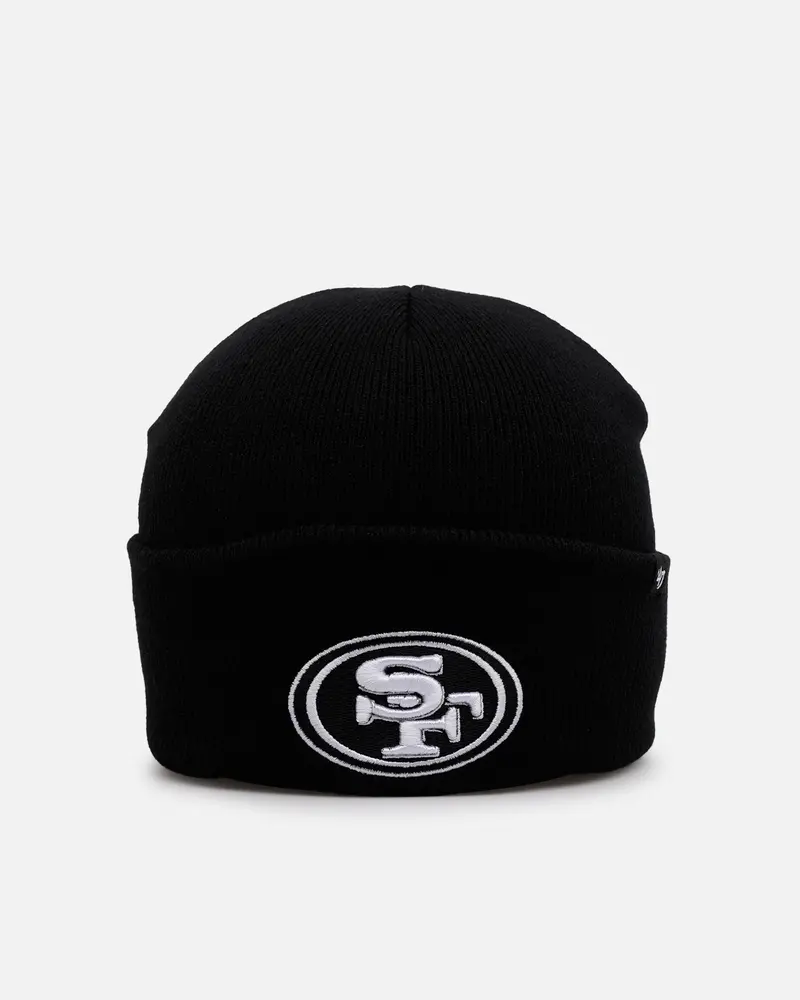 47 Brand San Francisco 49Ers Haymaker Cuff Knit Beanie Black/White 1