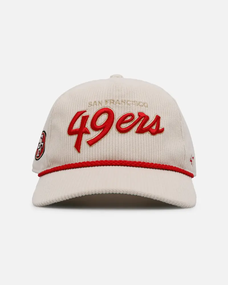 47 Brand San Francisco 49Ers 'Natural Script' Premium Hitch Corduroy Snapback Natural 1