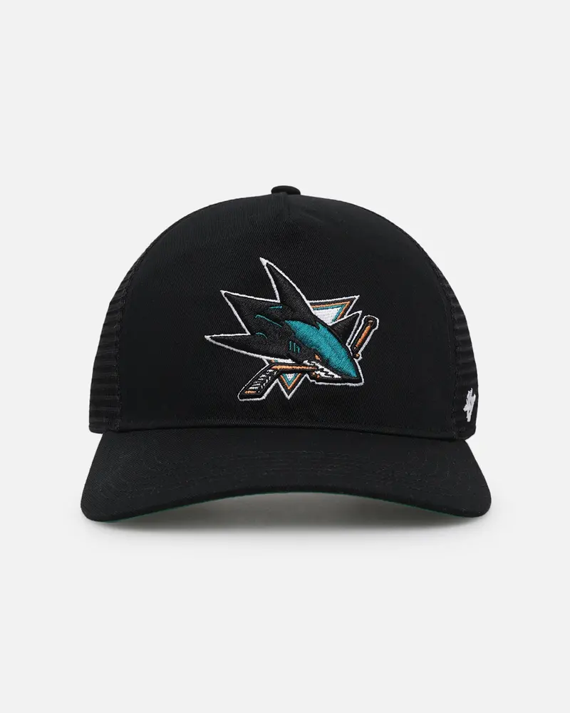 47 Brand San Jose Sharks Mesh '47 Hitch Trucker Snapback Black/Team 1
