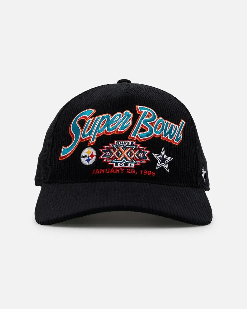 47 Brand Super Bowl Xxx 'Vintage Super Bowl' 47 Hitch Corduroy Snapback Black 1