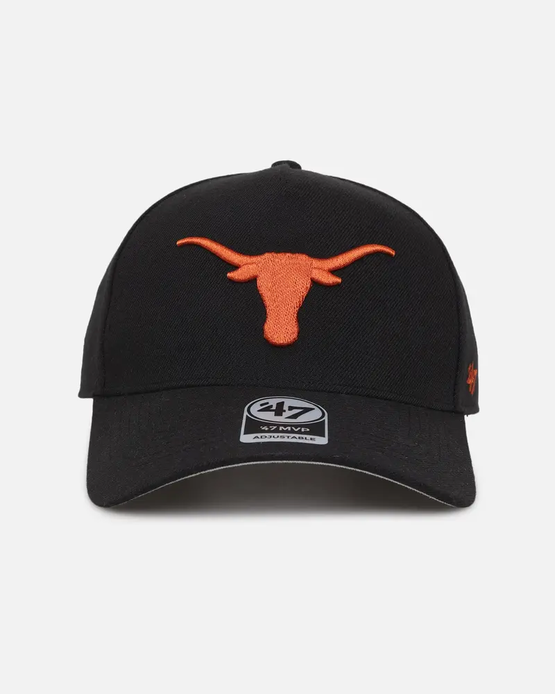 47 Brand Texas Longhorns 47 Mvp Dt Snapback Black 1
