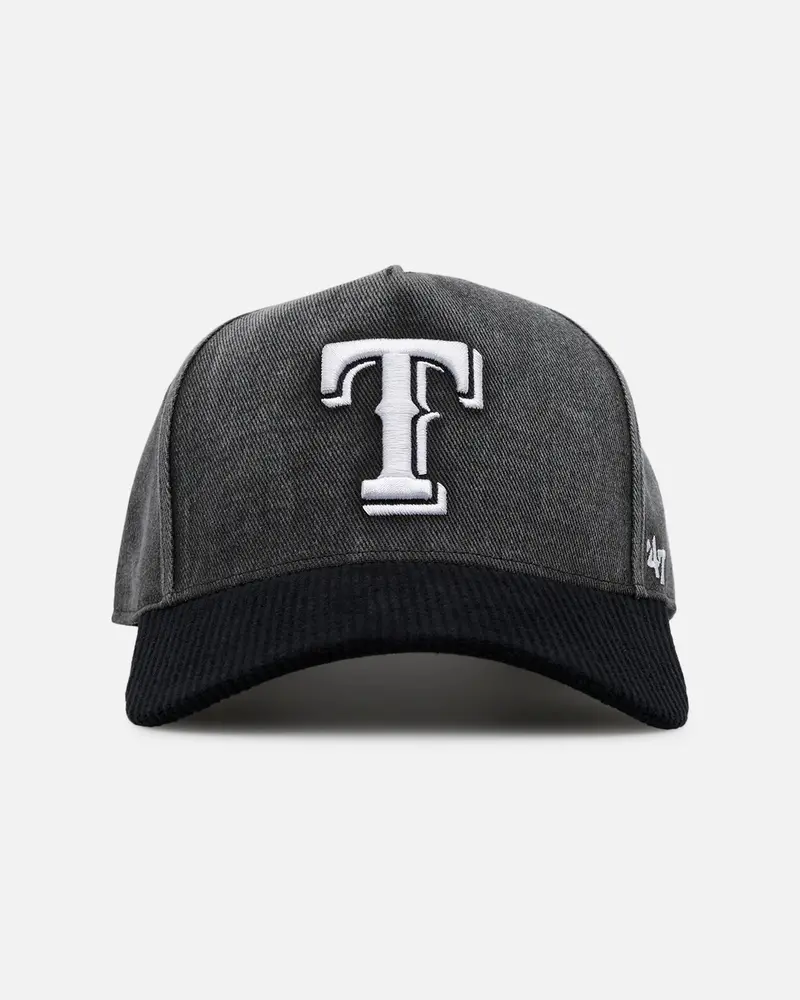 47 Brand Texas Rangers 'Apollo Corduroy' Offside Dt Snapback Black 1