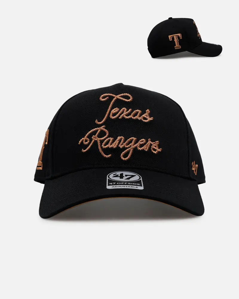 47 Brand Texas Rangers 'Round Em Up' '47 Offside Snapback Black 1