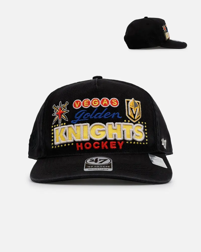 47 Brand Vegas Golden Knights 'Nhl Trophy Case' Premium Hitch Snapback Black 1