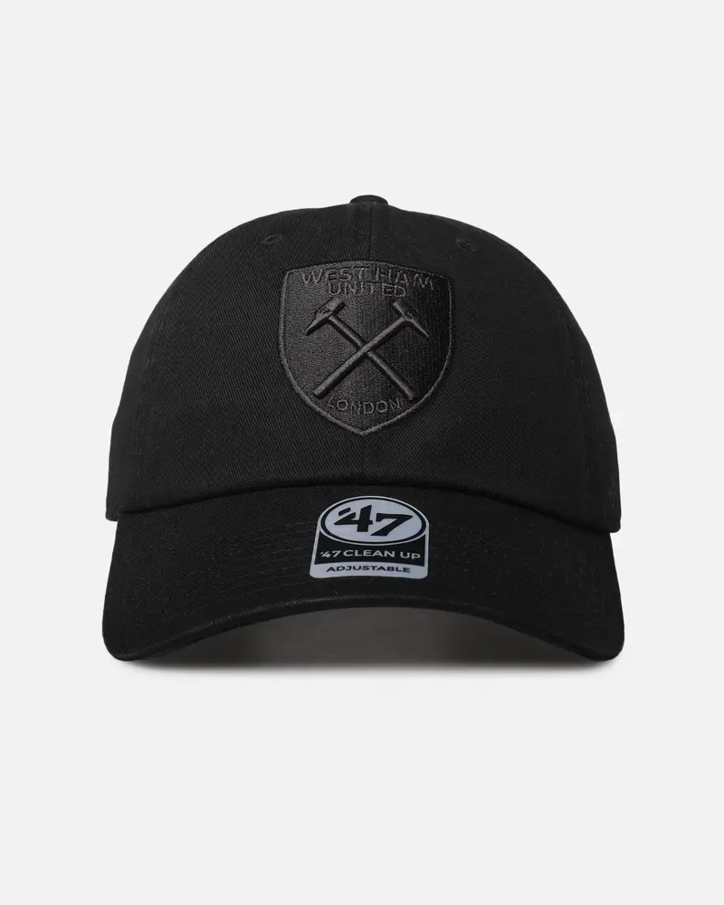 47 Brand West Ham 47 Clean Up Strapback Black/Black 1