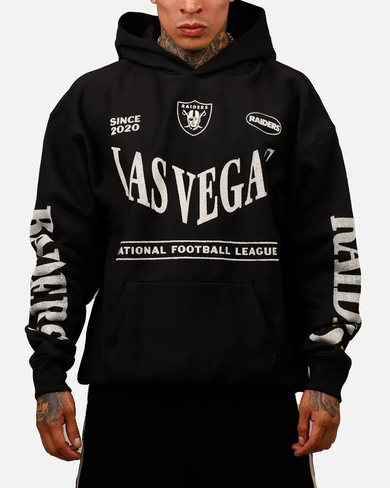 47 Las Vegas Raiders 'Nfl Trophy Case' Premium Hoodie Black 1
