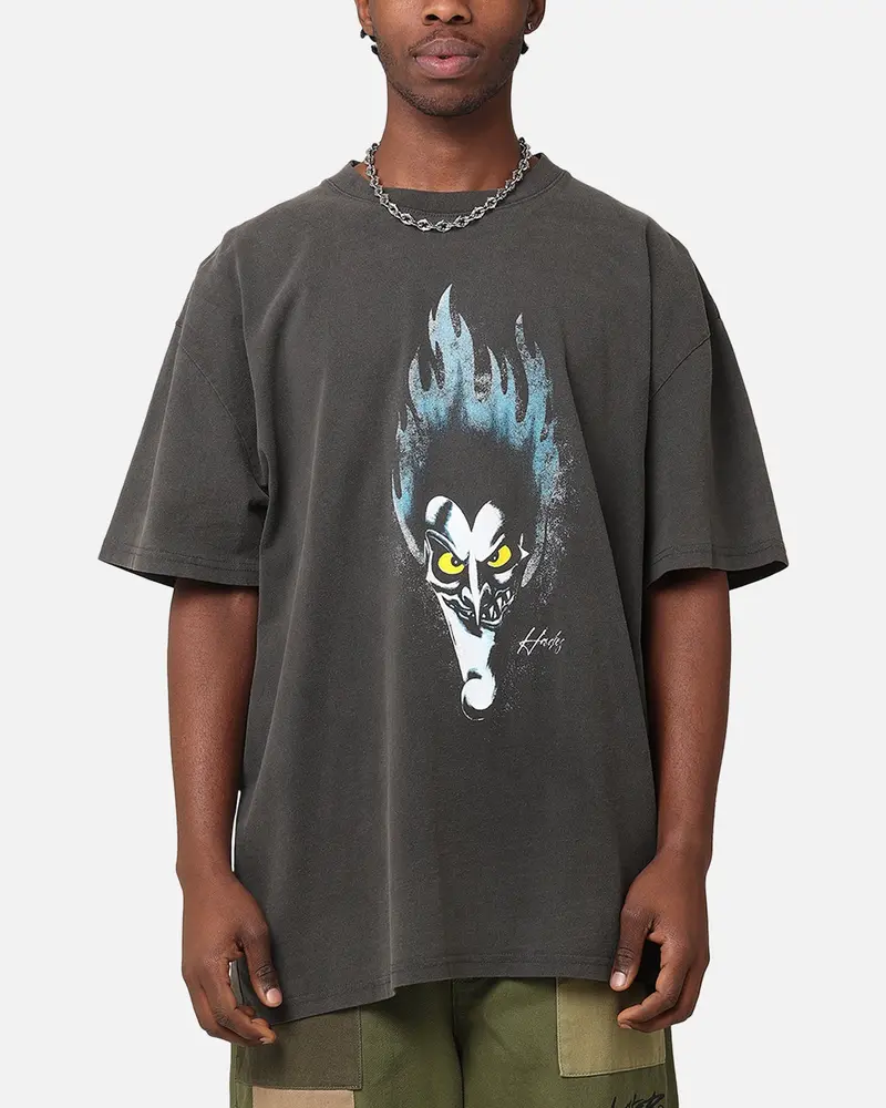 73Studio Disney Hercules Hades Heavyweight T-Shirt Black Wash 1