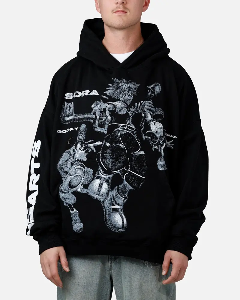 73Studio Disney Kingdom Hearts Gang Premium Hoodie Black 1
