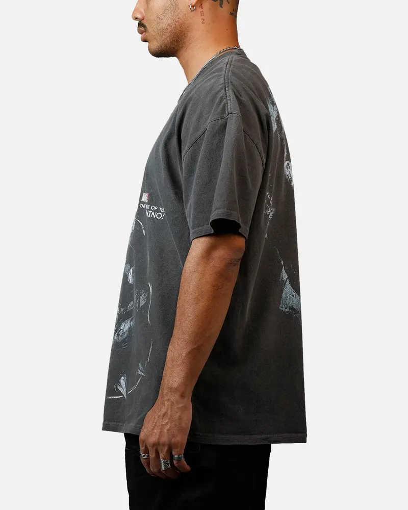 73Studio Marvel Sinister Six Rhino Heavyweight T-Shirt Black Wash 5