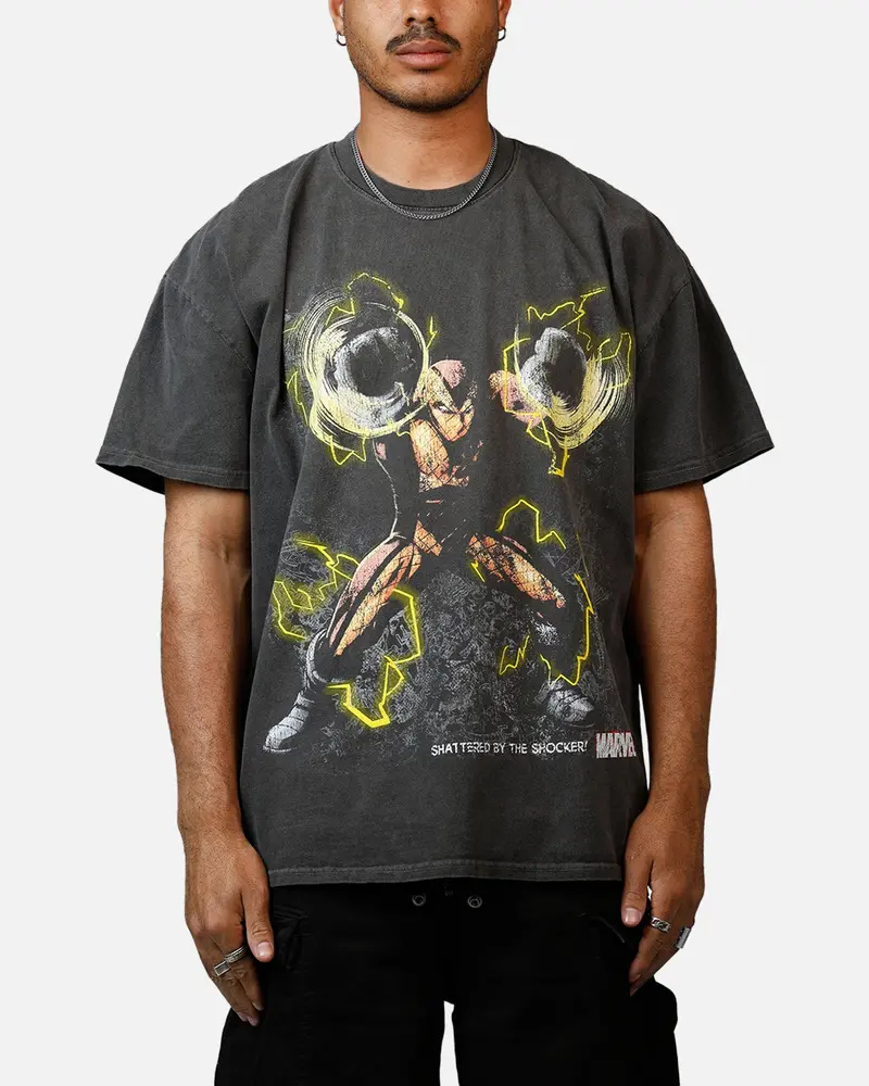 73Studio Marvel Sinister Six Shocker Heavyweight T-Shirt Black Wash 1