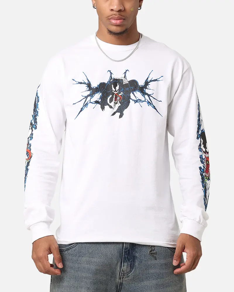 73Studio Marvel Spider-Man Y2k Venom Long Sleeve T-Shirt White 1