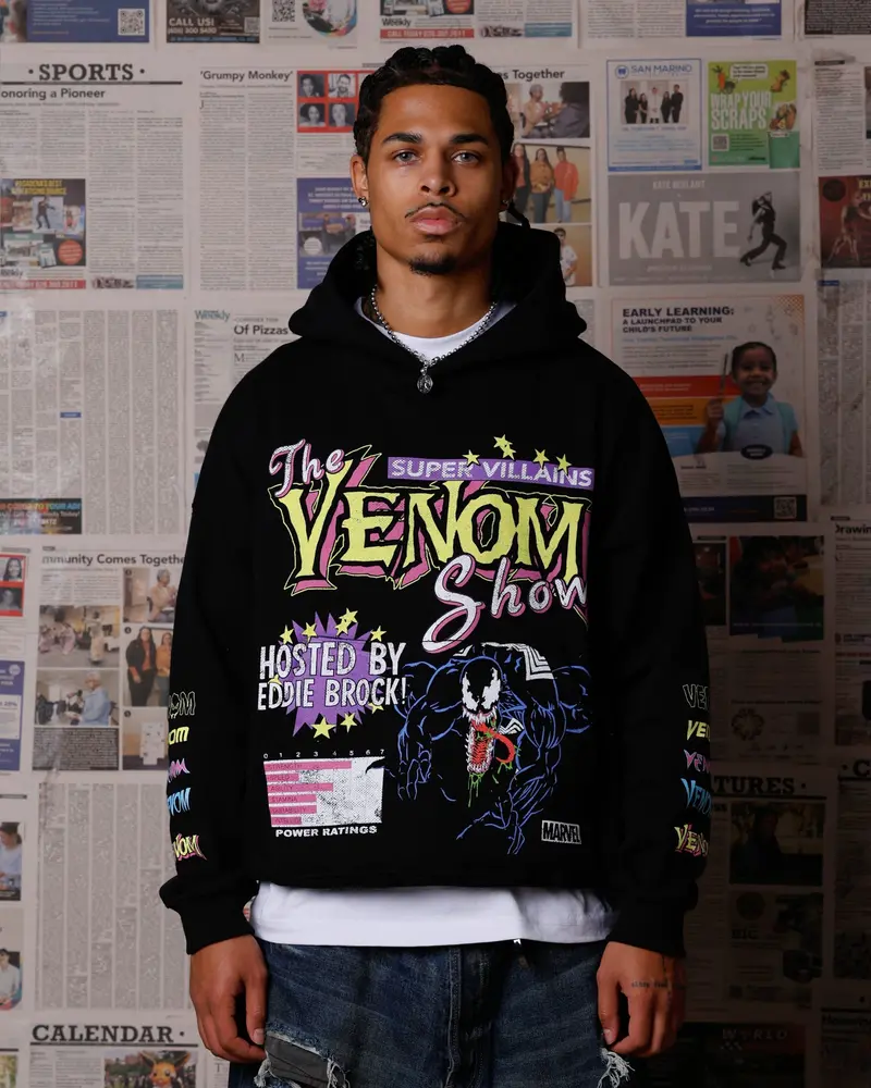 73Studio Marvel Venom The Venom Show Premium Hoodie Black 1