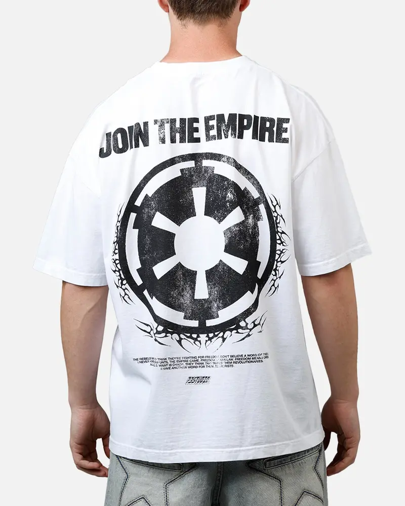 73Studio Star Wars Join The Empire Vintage T-Shirt White 1