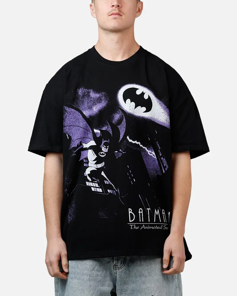 73Studio X Dc Batman The Animated Series Heavyweight T-Shirt Black 1