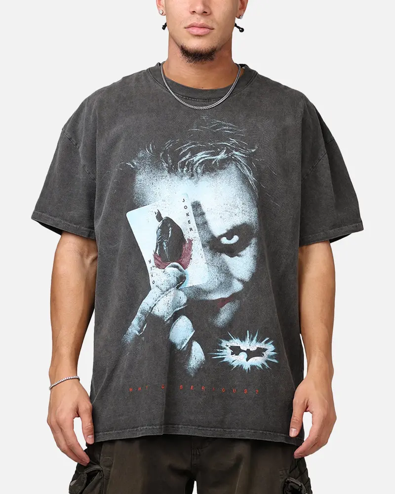 73Studio X Dc Batman The Dark Knight '08 Heavyweight T-Shirt Black Wash 1