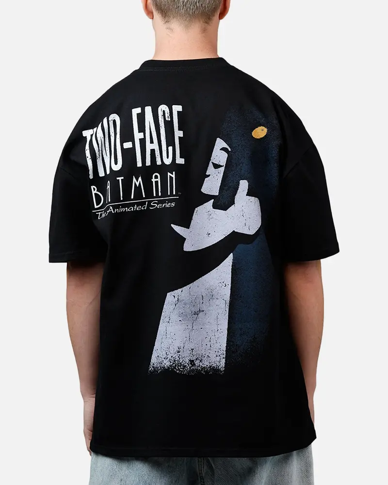 73Studio X Dc Batman Two Face Heavyweight T-Shirt Black 1