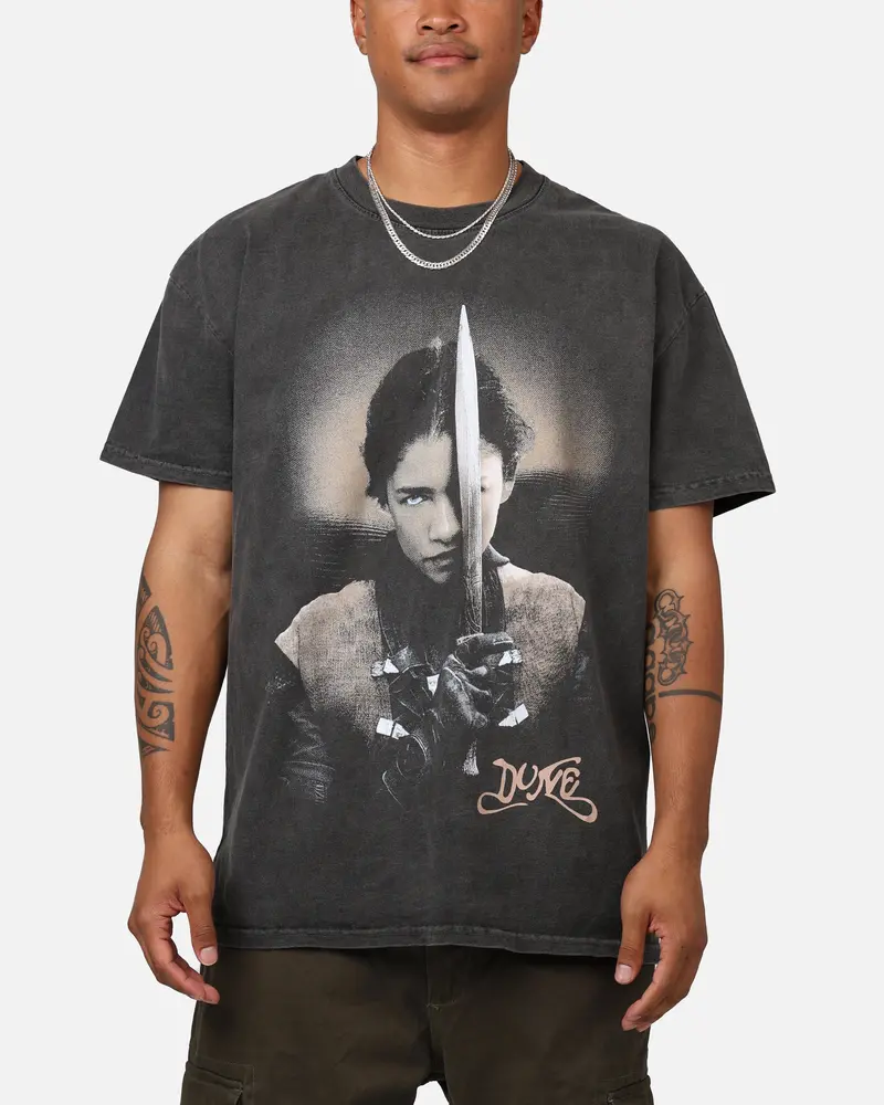73Studio X Dune Chani Heavyweight T-Shirt Black Wash 1
