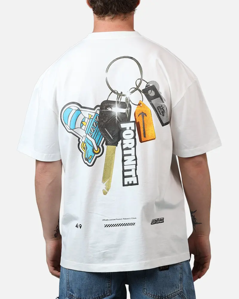 73Studio X Fortnite Thank U Bus Driver T-Shirt White 1