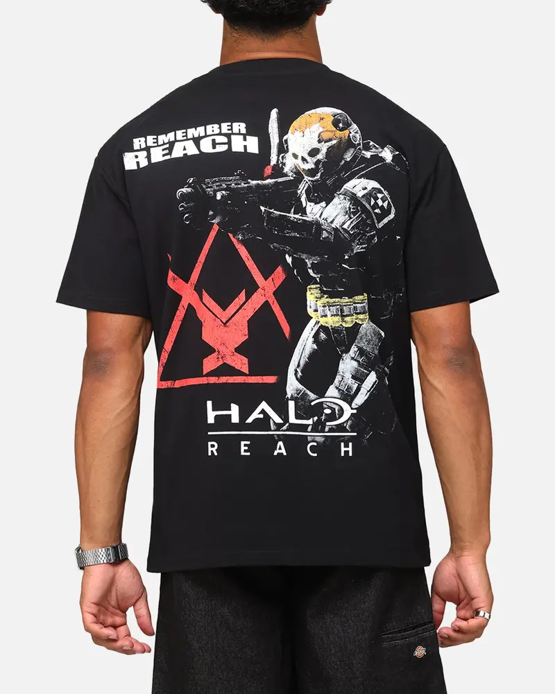 73Studio X Halo Halo Reach Emile Big Head Heavyweight T-Shirt Black 2