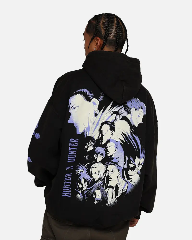 73Studio X Hunter X Hunter Phantom Troupe Hoodie Black Wash 1