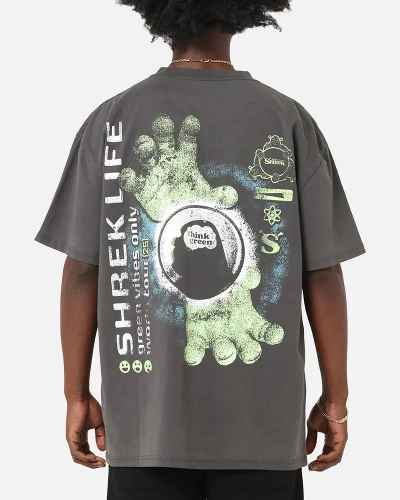 73Studio X Shrek Rave Heavy T-Shirt Black Wash 2