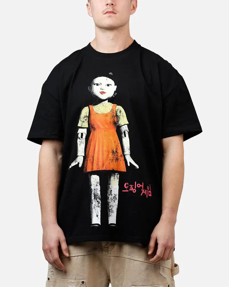 73Studio X Squid Game Young-Hee Heavyweight T-Shirt Black 1