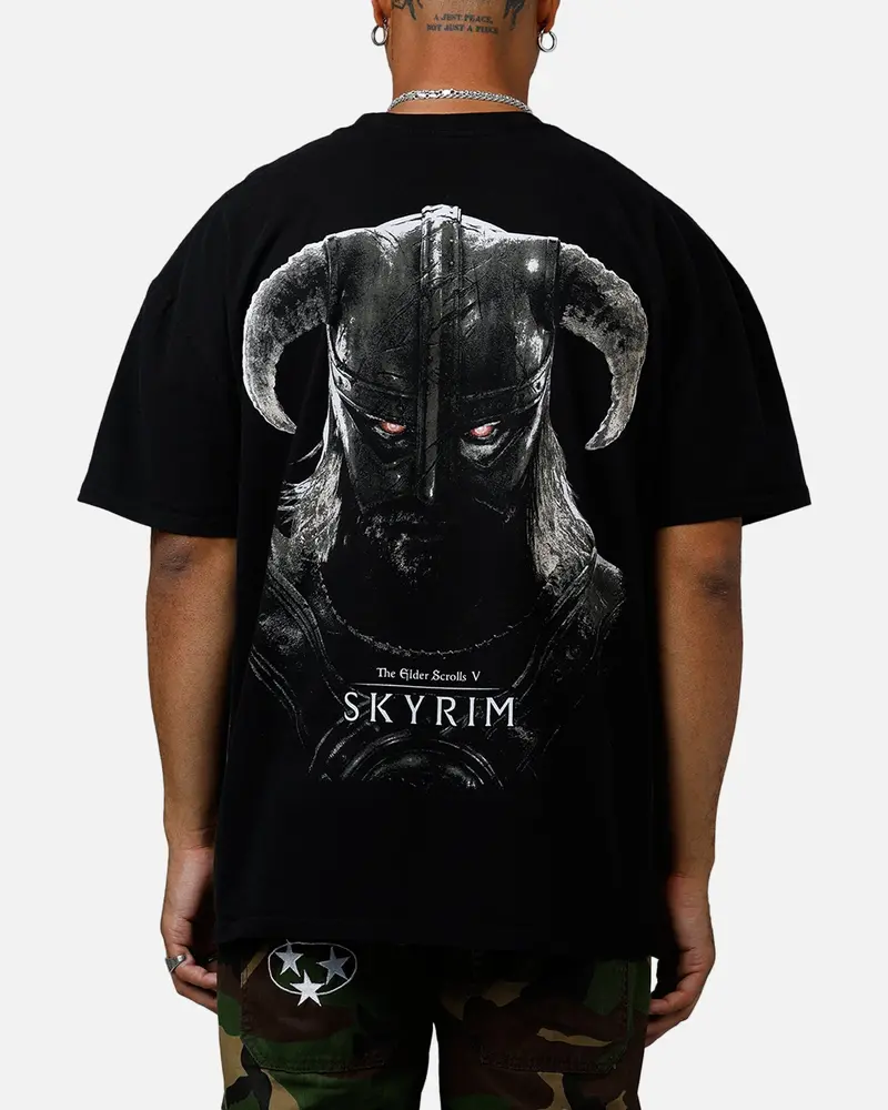 73Studio X The Elder Scrolls V: Skyrim '11 Dragonborn Vintage T-Shirt Black 1
