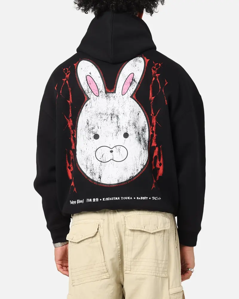 73Studio X Tokyo Ghoul Rabbit Premium Hoodie Black 2