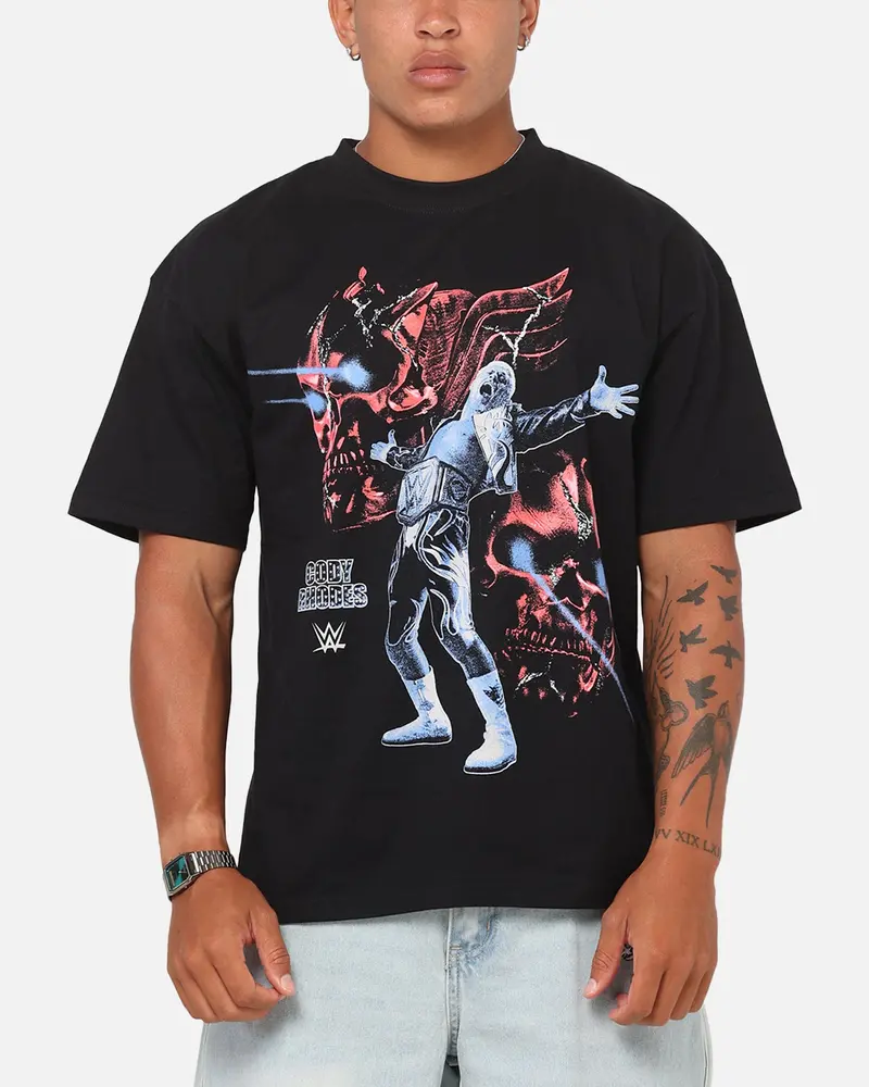 73Studio X Wwe Cody Rhodes Vintage T-Shirt Black 1