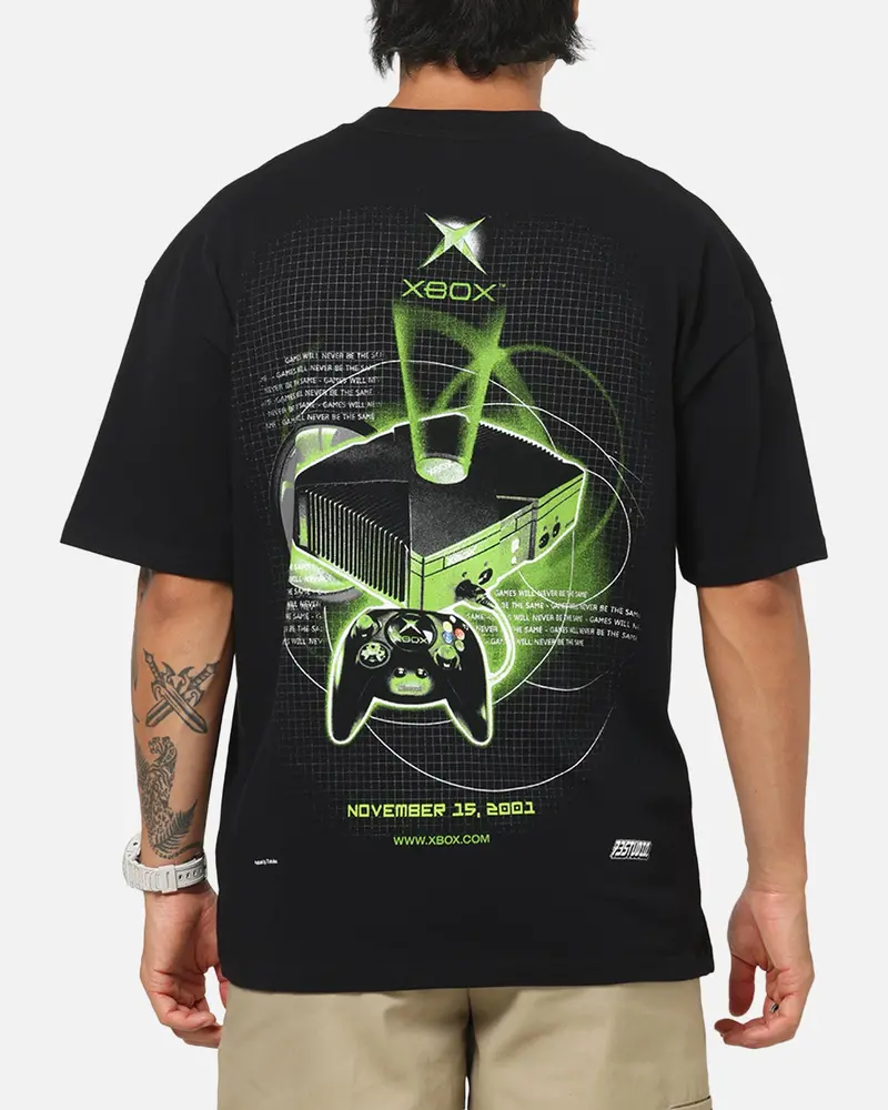 73Studio X Xbox 25Th Anniversary 2001 Console T-Shirt Black 1