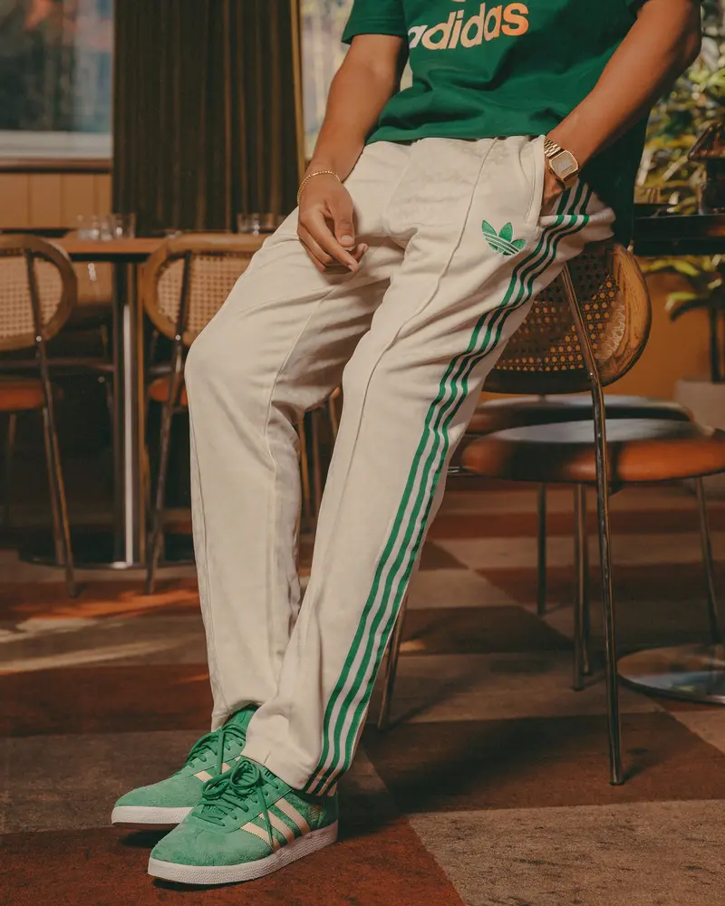 Adidas Adicolour Polyester Track Pants Wonder White 1