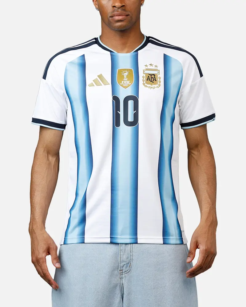 Adidas Argentina Lionel Messi 26 Home Replica Jersey Black/Blue 1