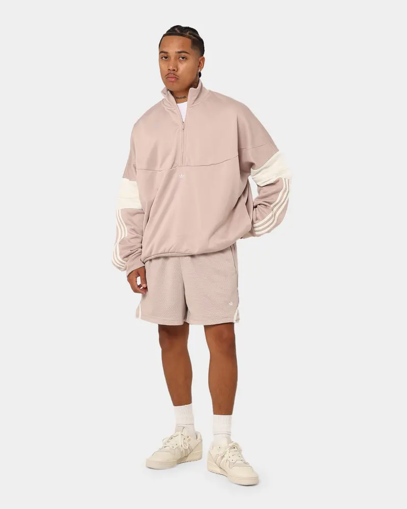 Adidas Basketball Mesh Shorts Wonder Taupe/Off White 1